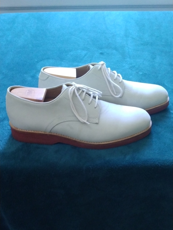 Orvis White Nubuck Leather Summer Bucks Shoes 9 main image 13
